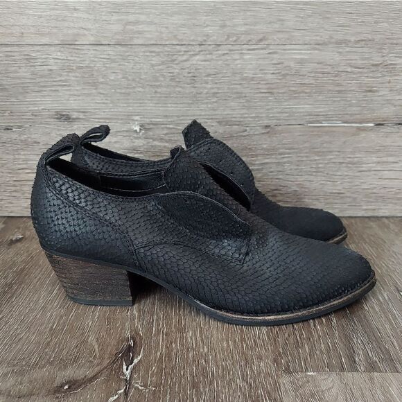 Dolce Vita Black Textured Heeled Ankle Booties 6.5 - Picture 1 of 11